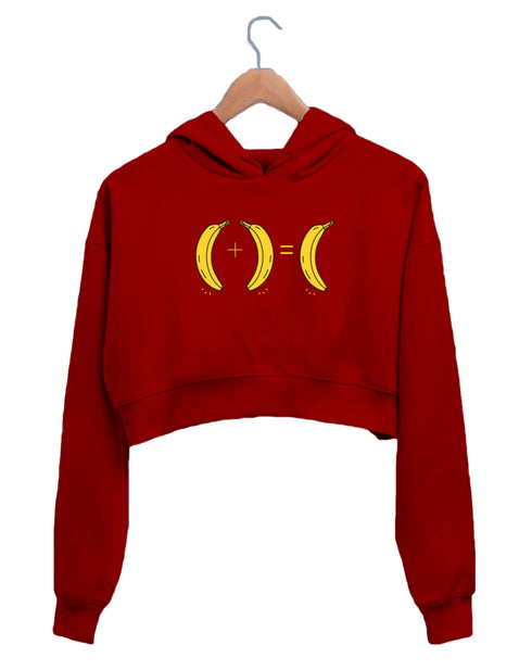 Quirkipedia GOUNDAMANI SENTHIL 1+1 banana Tamil Tamil, Womens Crop Hoodies